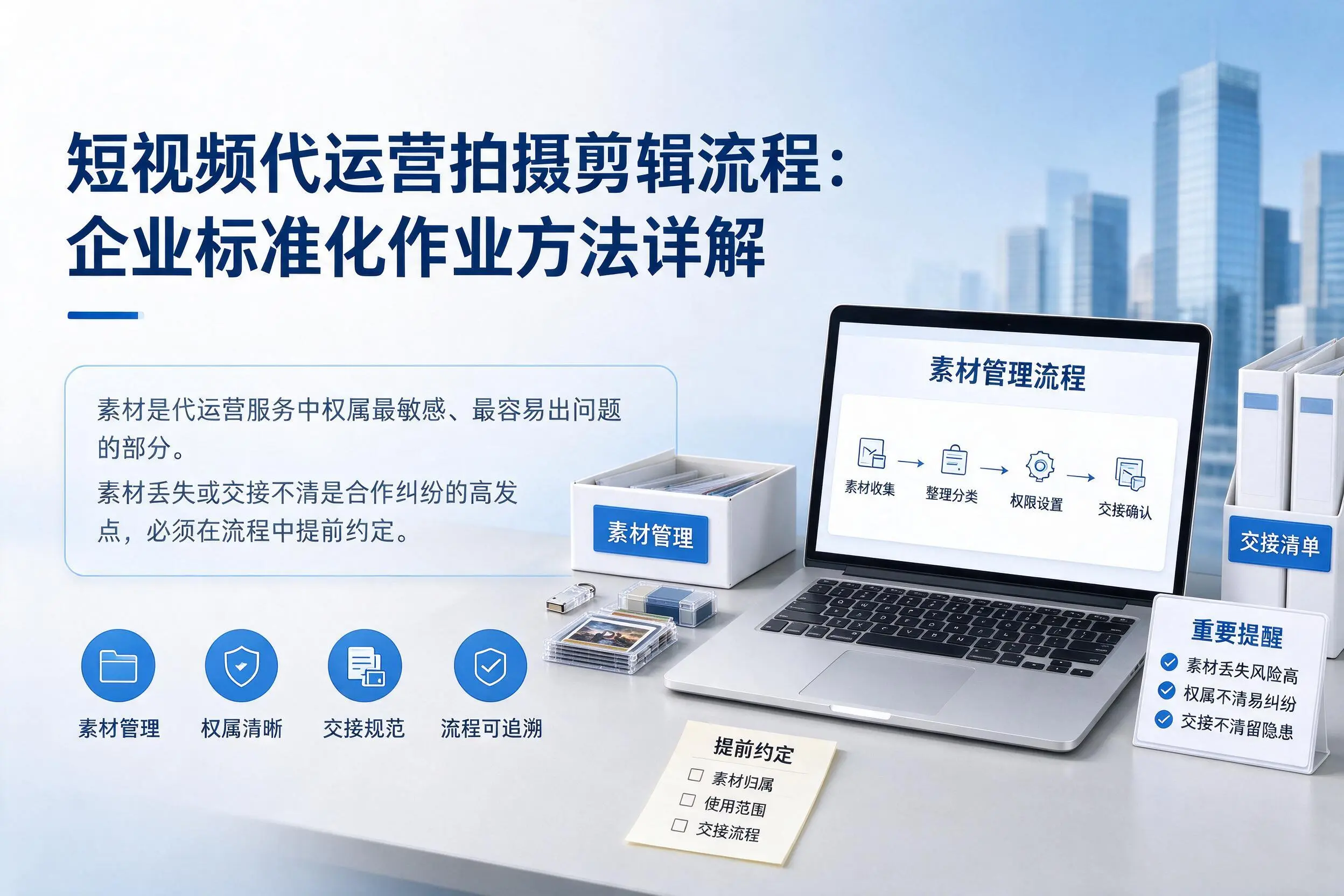 短视频代运营拍摄剪辑流程:张掖企业标准化作业方法详解