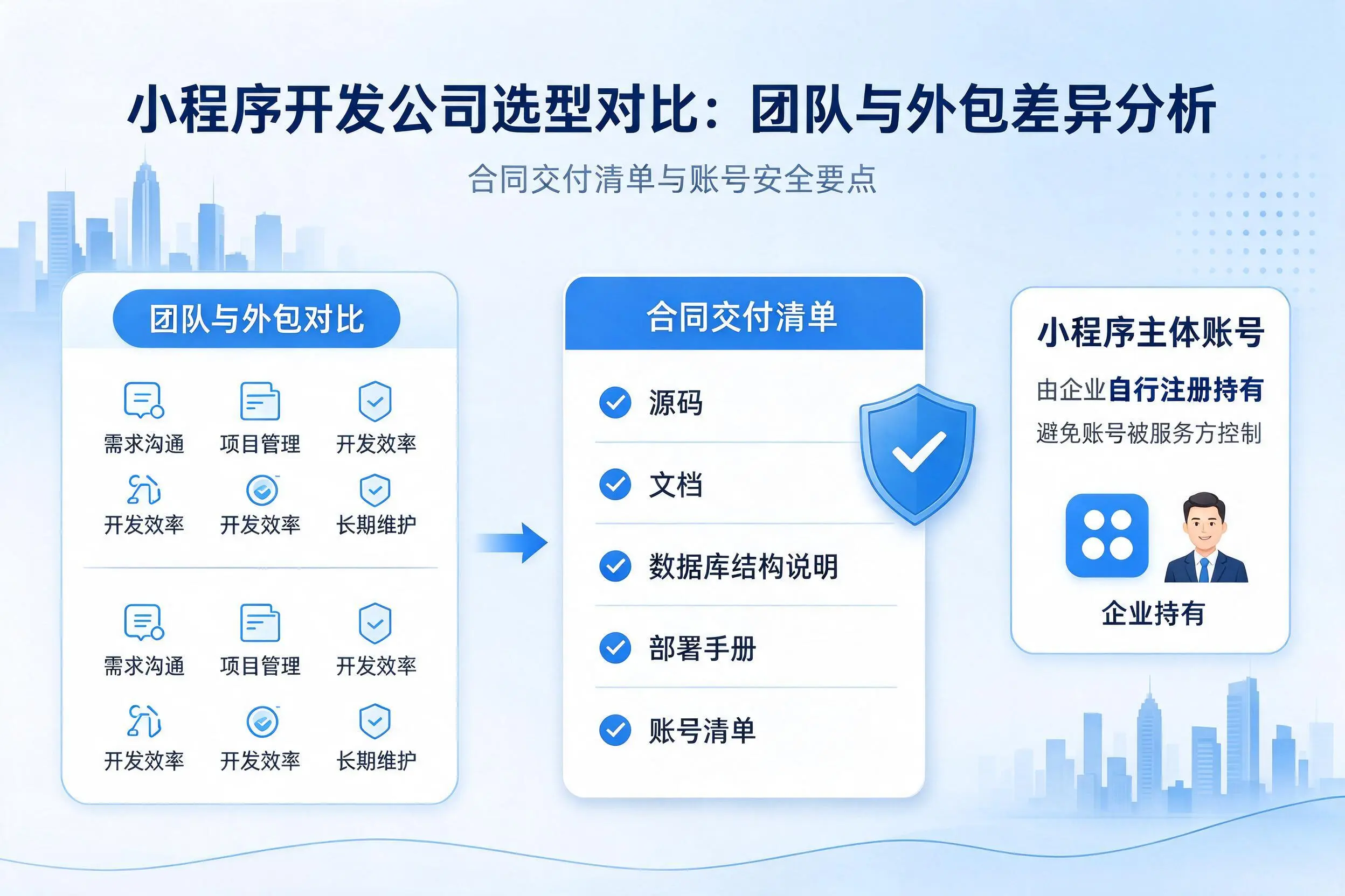 张掖小程序开发公司选型对比：团队与外包差异分析