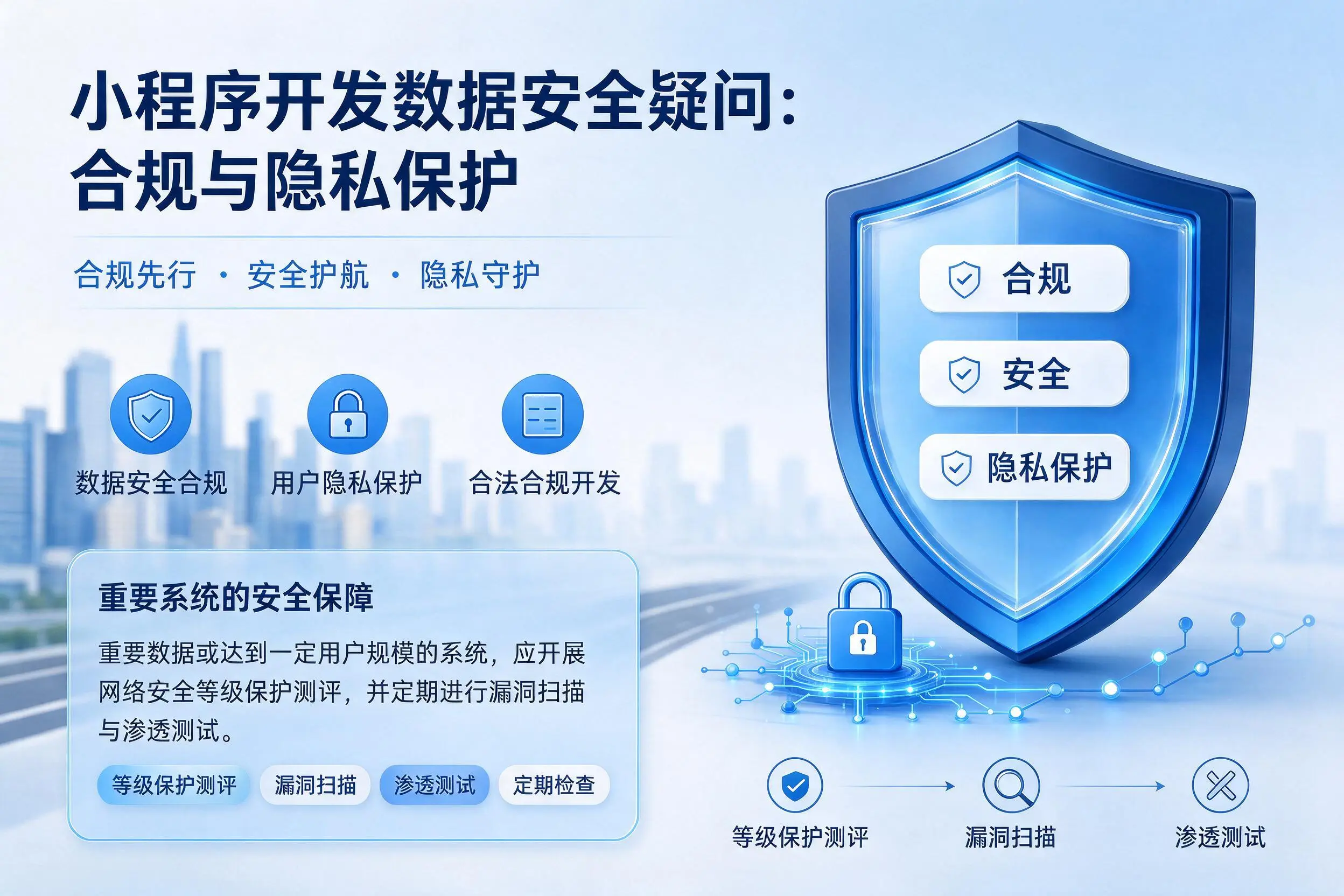张掖小程序开发数据安全疑问：合规与隐私保护