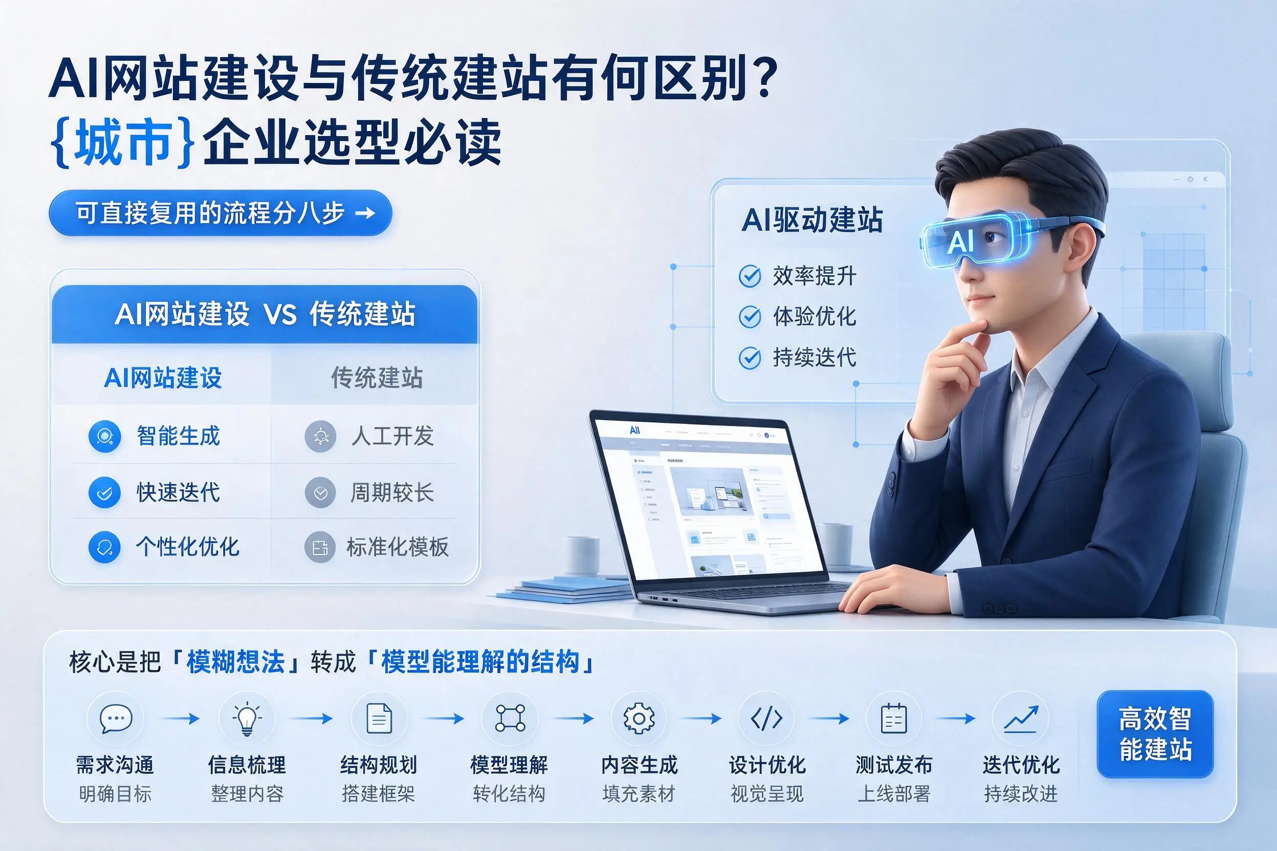 AI网站建设与传统建站有何区别？张掖企业选型必读